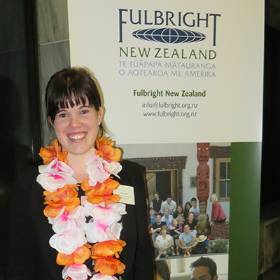 Clare Burn at the Fulbright awards evening